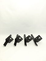 "Мебельные ножки стальные Штыки" Черный матовый - 4 шт, 15 см, .