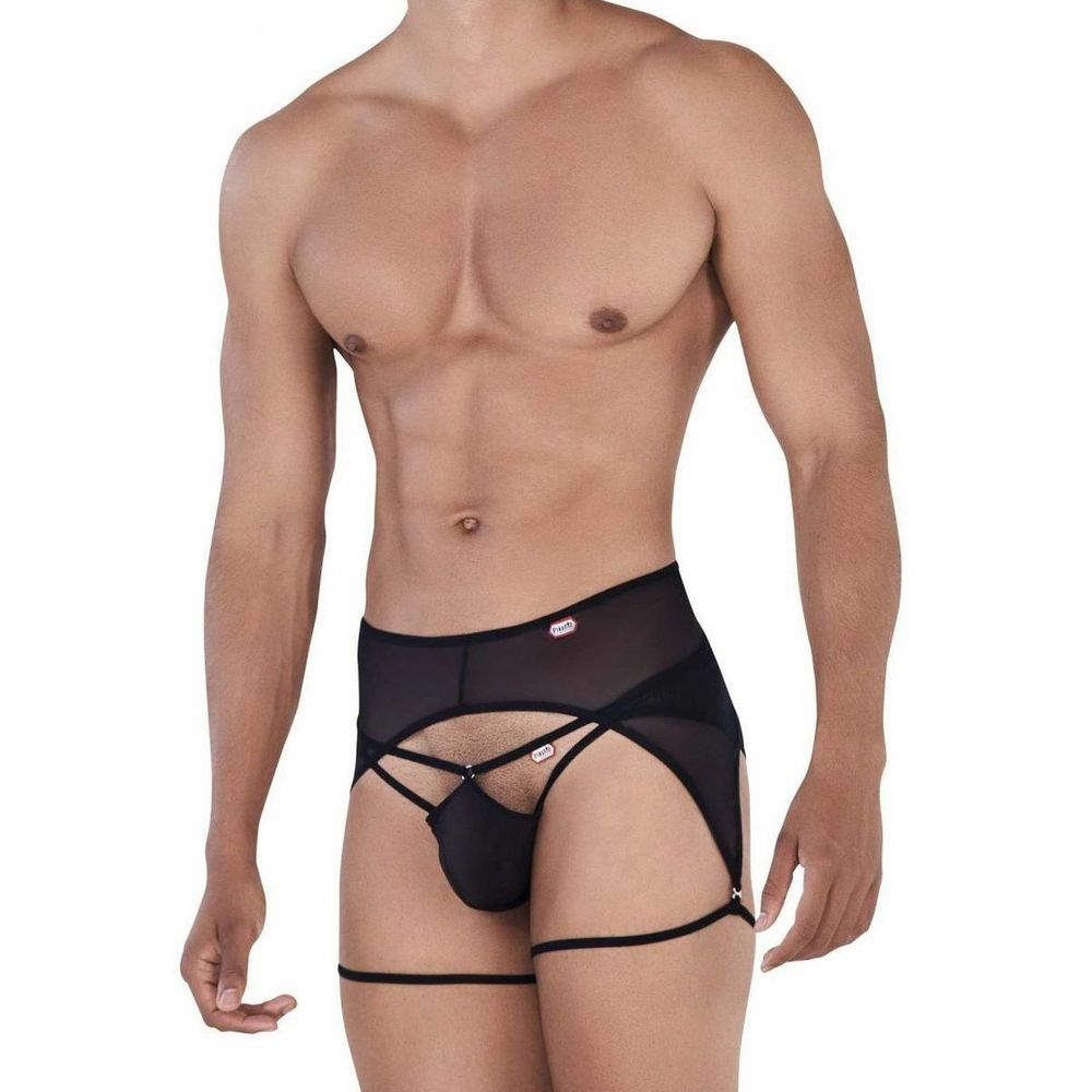 Мужские трусы джоки черные с поясом Pikante ATTILA JOCKSTRAP 033211