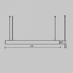 Подвесной светильник Maytoni BASIS P051PL-36W2.7-6K-W