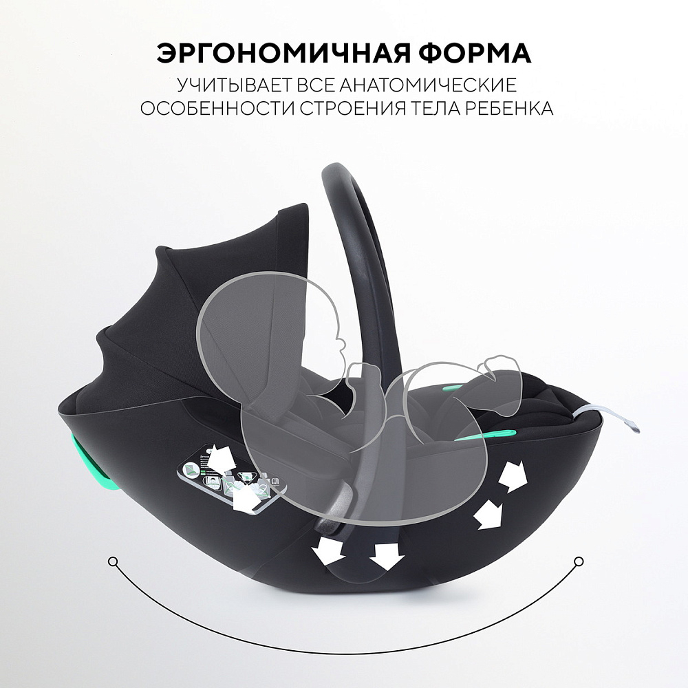 Детская коляска Rant Flex Therm Soft 3 в 1 с автокреслом Miro Black Sandy Beige
