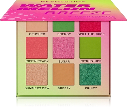 Makeup Revolution Hot Shot Watermelon - палитра теней для век, 9 g