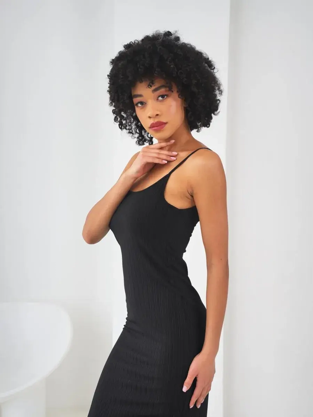 Платье летнее трикотажное лапша