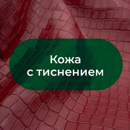 Кожа с тиснением/принтом