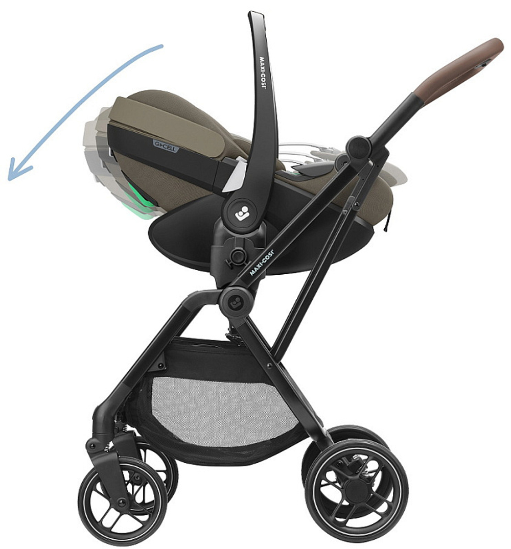 Автокресло Maxi-Cosi Pebble 360 Pro 0-13 кг с базой Family Fix 360 Prо 8052470111 Twillic Truffle/сер.беж (2024)