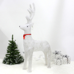 Фигура светодиодная «Оленёнок из сказки» 67*23*120 см, 150 ламп LED, авторежим, 220V, Белый