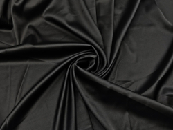 Атлас-стрейч, эластичный, бельевой, черный