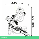 Торцовочная пила Bosch GCM 800 SJ (0601B19000)