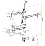 Кронштейн настольный для студии Digis DSM-DC41DSM-DC41
