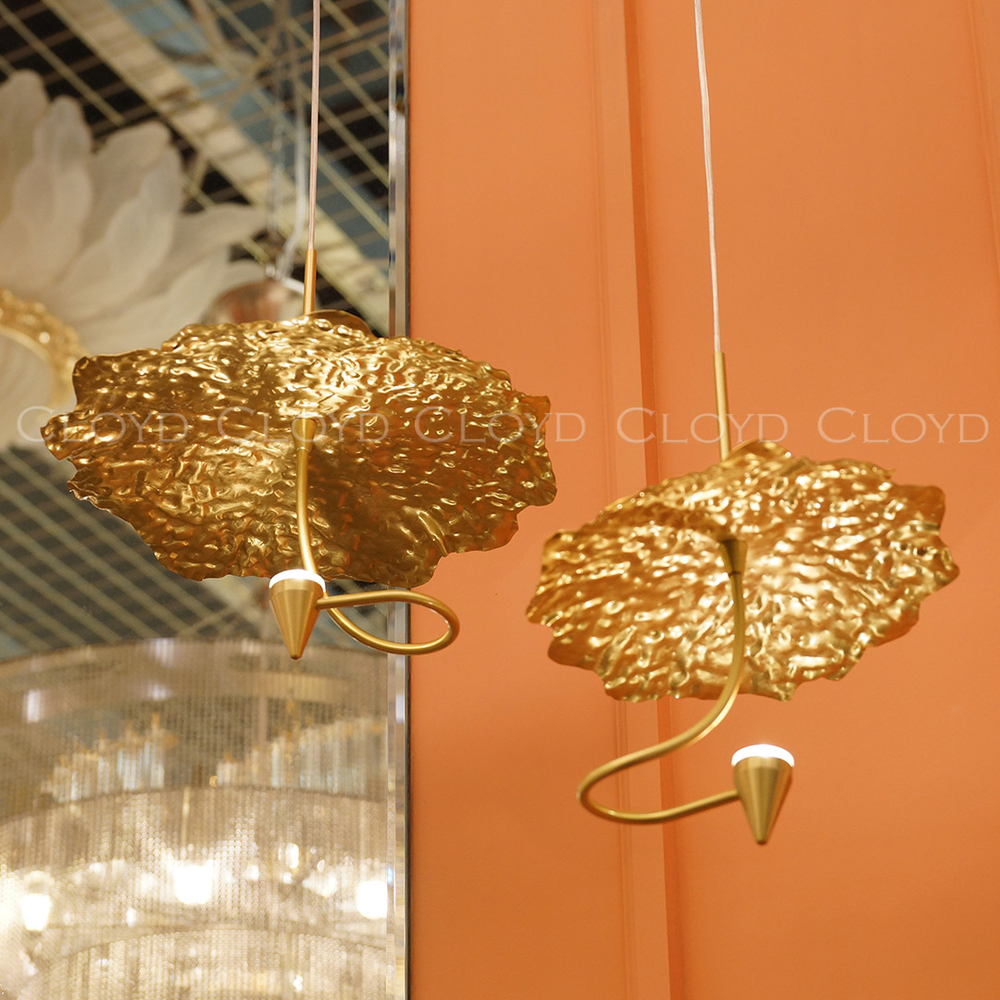 Подвесной светильник Cloyd KIRIBATI P1 / Ø20 см - латунь (арт.11374)