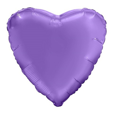 Шар фольга Сердце Пурпурный сатин 18"/45 см с гелием