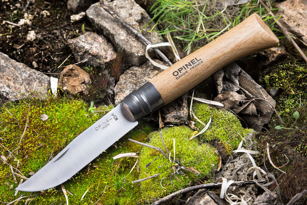 Нож Opinel №10, нержавеющая сталь, бук