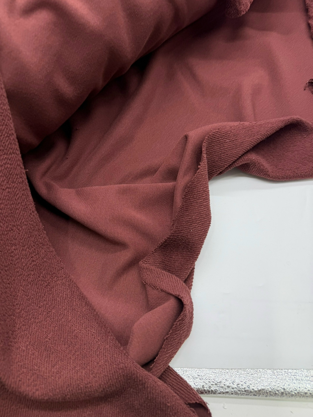 Футер 3 нитка диагональ с велюром Ромовый