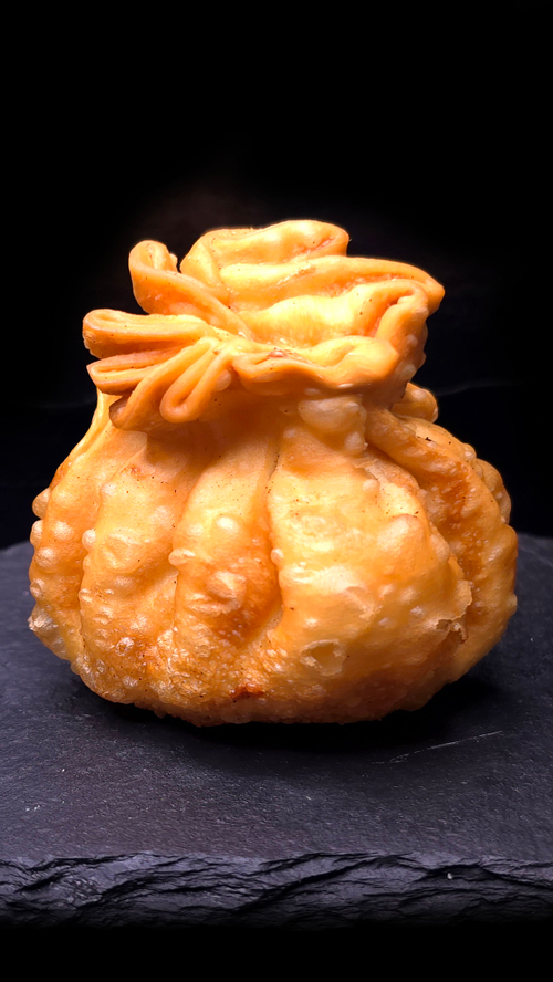 хинкали во фритюре с курицей