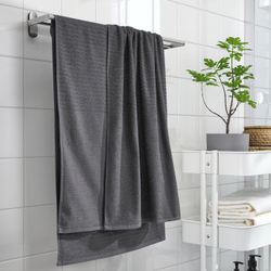 IKEA VÅGSJÖN  (ИКЕА ВÅГСЙÖН)  -  Полотенце банное, темно-серое, 100x150 см