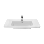 Тумба Ronda 800 белый глянец, белый матовый/Раковина The Gap Original 80, ZRU9307643