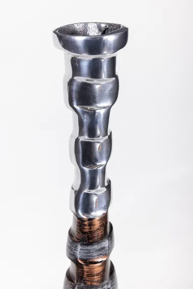 Ваза высокая металлическая Stripes, 82 см