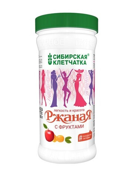 Ржаная с фруктами, Клетчатка Сибирская, 350 г
