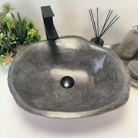 Раковина из речного камня RS-63904 (49*42*15) 0122
