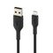 Кабель Belkin BoostCharge Braided Lightning - USB-A 1 м (CAA002BT1MBK) черный