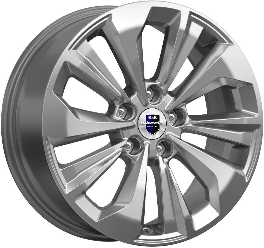 K&amp;K Авиор 7x17 5x108 ET 45 Dia 67.1 (платина)