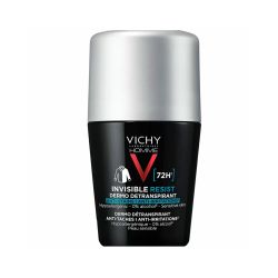 Vichy Homme Invisible Resist Дезодорант-антиперспирант шариковый невидимый, 50 мл