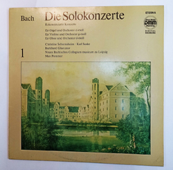 Винтажная виниловая пластинка Bach Бах Neues Bachisches Collegium Musicum Zu Leipzig, Max Pommer, Burkhard Glaetzner, Karl Suske, Christine Schornsheim (GDR 1987)