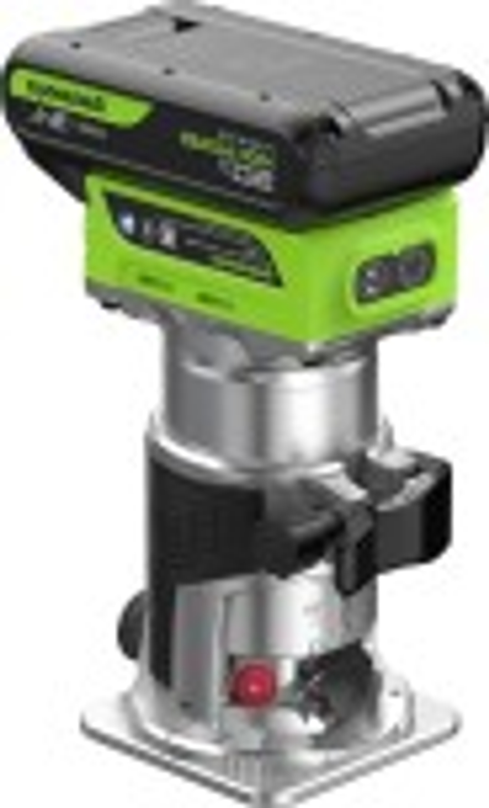 Фрезер кромочный аккумуляторный GREENWORKS  G24RO 24V, АКБ 2Ач и ЗУ 3502507CUA