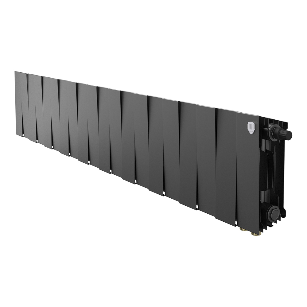 Радиатор биметаллический Royal Thermo PianoForte 200 Noir Sable 20 секций VDR (нижнее правое подключение)