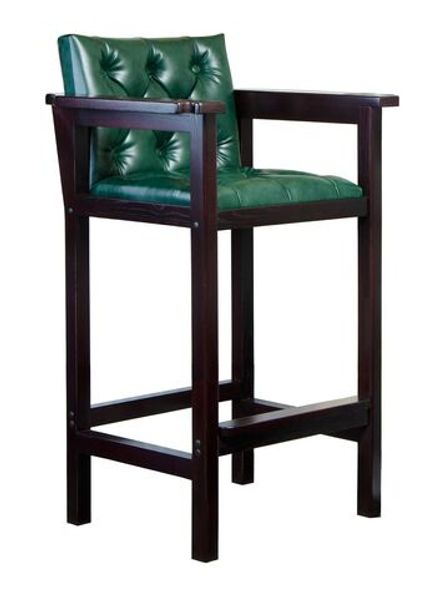 Кресло бильярдное (мягкое сиденье + мягкая спинка, цвет махагон)