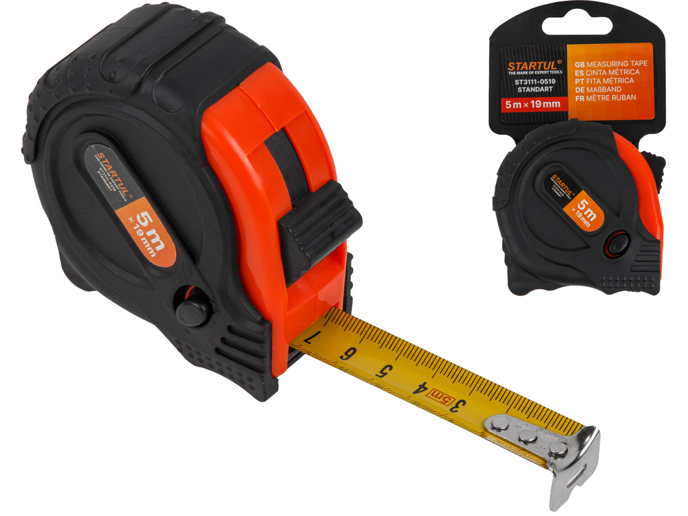 Рулетка 5м/19мм STARTUL STANDART (ST3111-0519)