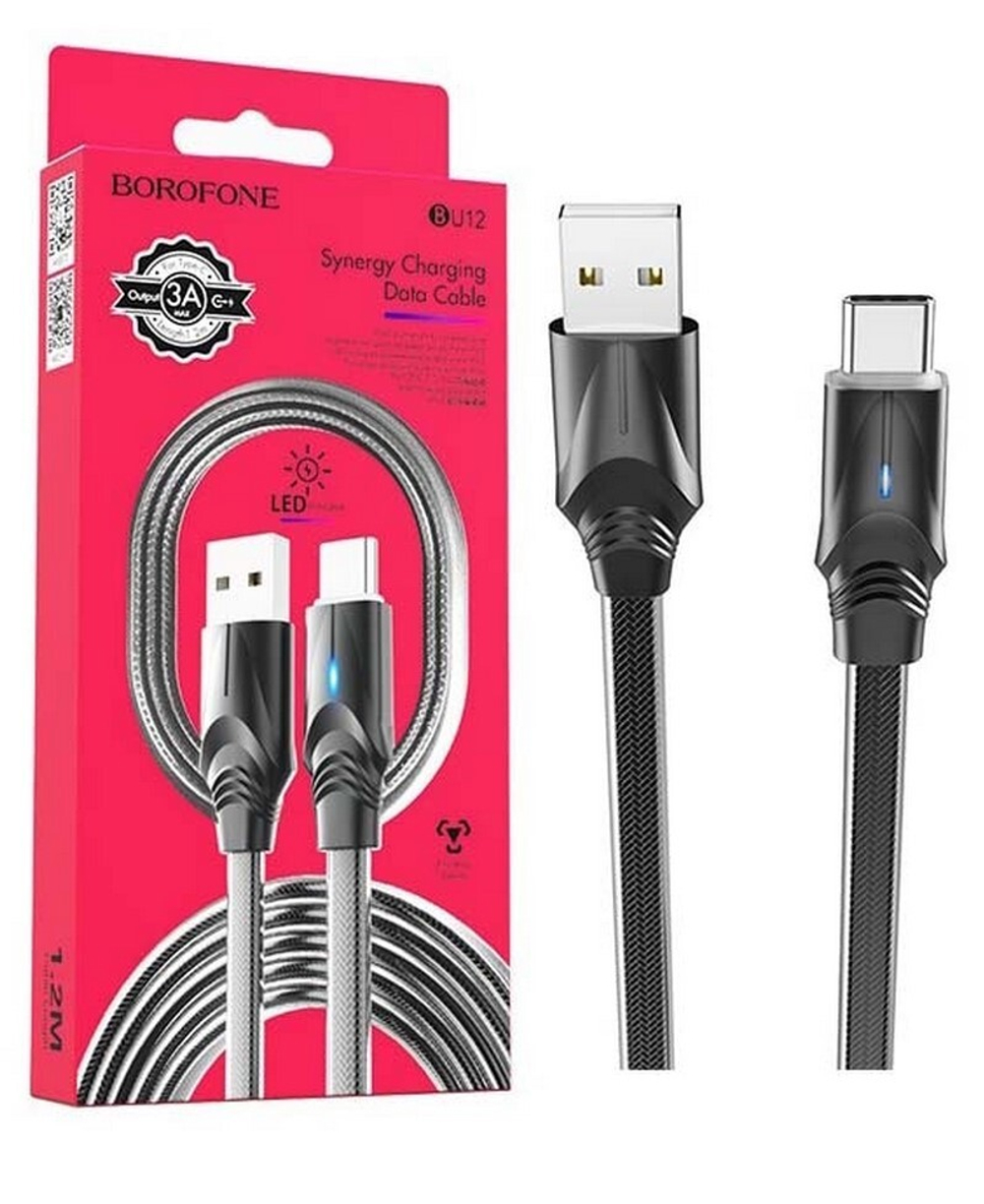 Кабель USB - TypeC BOROFONE BU12 (черный) 1м