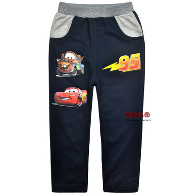 Штаны детские с принтами персонажей мультфильма "Тачки"