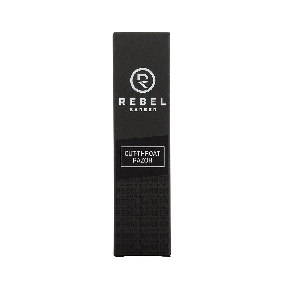 Бритва шавет со сменными лезвиями Rebel Barber Professional Shavette Black