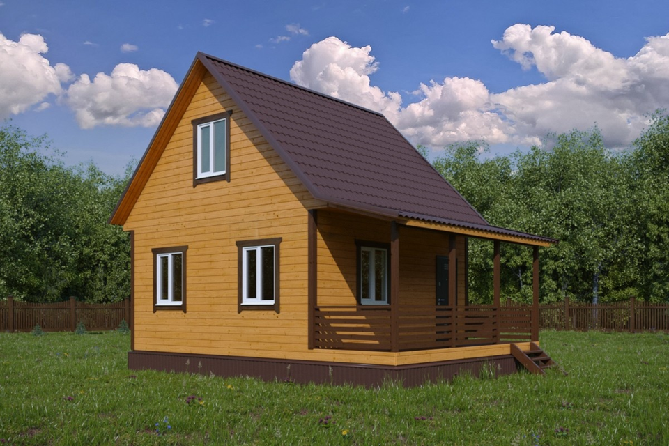 Каркас дома 6 x 8 м