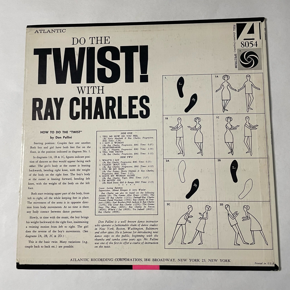 Винтажная виниловая пластинка LP Ray Charles Do The Twist With Ray Charles (США 1961)