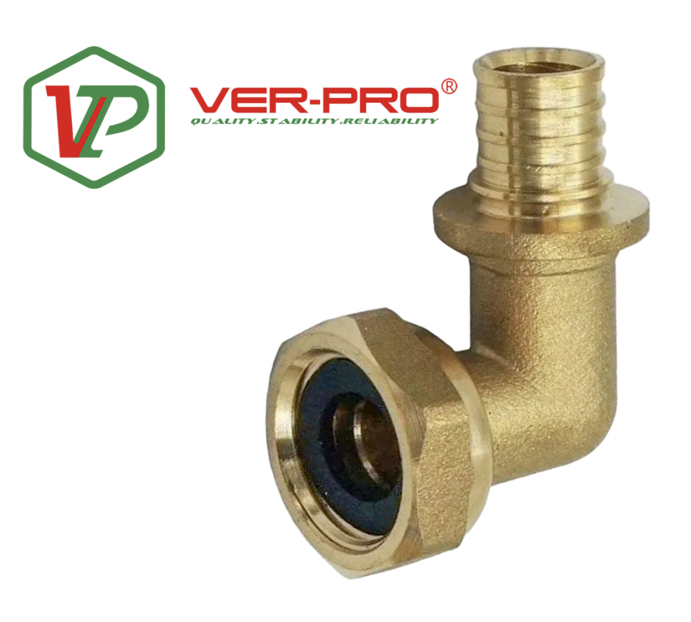 АКС. Уголок с НАК. гайкой  25*3/4 F  "VER-PRO"  (100/5шт)