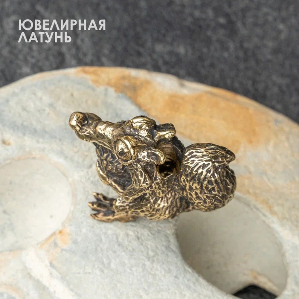 Бусина «Белка» из латуни