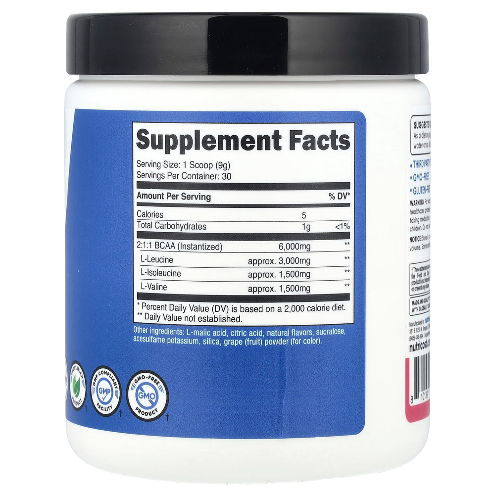 Nutricost, Performance, BCAA, гранатовая гуава, 273 г (9,8 унции)