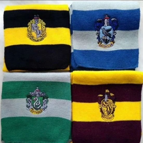 Шарф ученика начальных классов, Герб факультета Гриффиндор, р-р 15х160см
