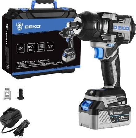 Гайковерт аккумуляторный DEKO ZKIS20 PRO MAX 083-1089