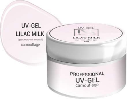 Моделирующий гель LILAC MILK, IVA NAILS, 50гр