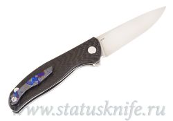 Нож Широгоров F3 M390 Exclusive Orange Timascus Clipфотография - 6