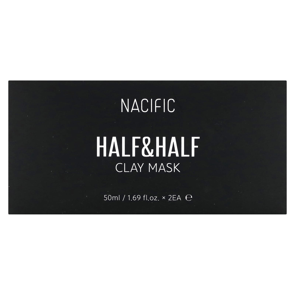 Nacific, Half & Half, косметическая маска из глины, 2 глиняные маски, 50 мл (1,69 жидк. унц.)