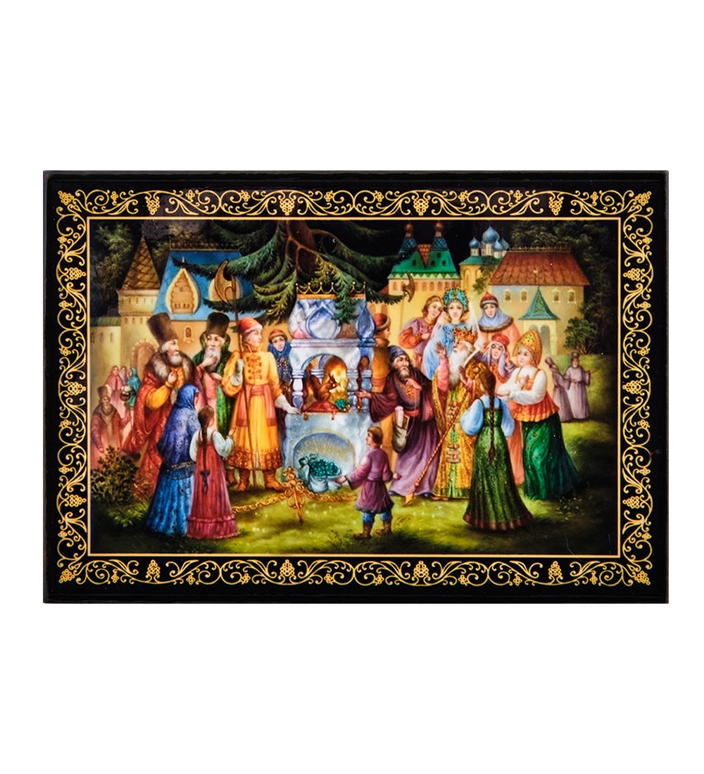 Народные промыслы ШК-11/15-E Шкатулка в технике декупаж (11х16х4)