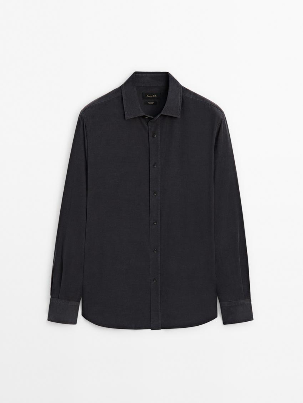 Massimo Dutti Классическая рубашка, синий