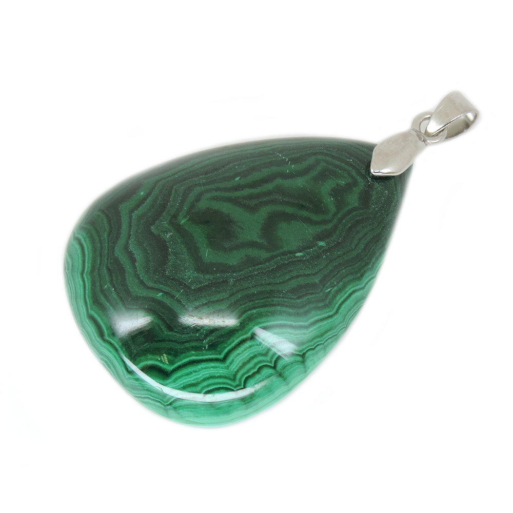 Кулон "Капля" малахит асс.