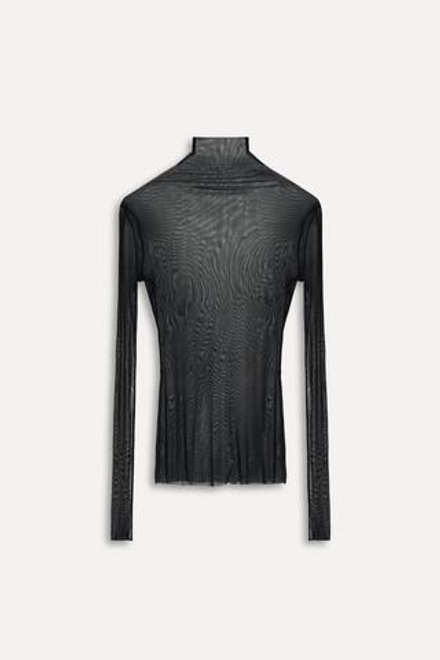 ZARA ФУТБОЛКА ИЗ 100% ШЕЛКА — 50TH ANNIVERSARY, ЧЕРНЫЙ