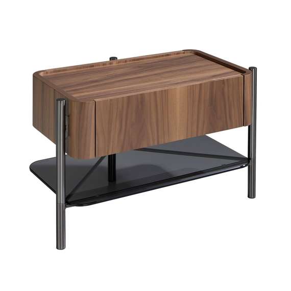 Прикроватная тумба Angel Cerda 7138, шпон ореха