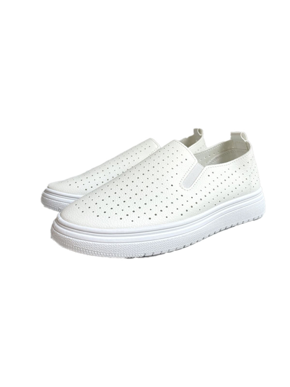 Слипоны Start Halilu женские из перфорированной экокожи, белый, 39