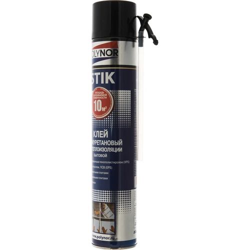 Клей-пена для теплоизоляции Polynor STIK бытовая 800 мл